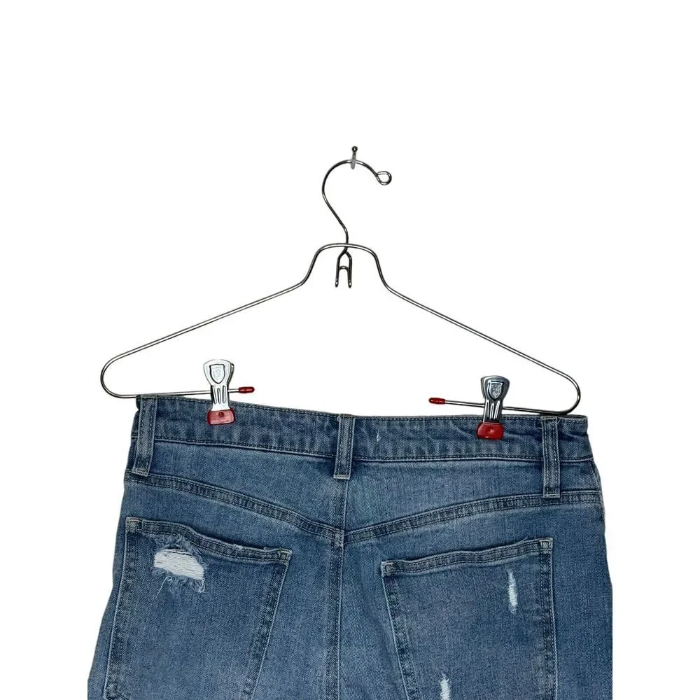 Anthropologie Women's Shorts Button‎ Fly Distressed Distressed Raw Hem Denim 27 - Picture 9 of 10